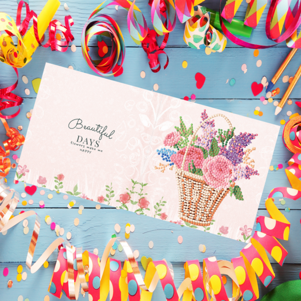 Diamond Painting Wenskaart Bos Bloemen