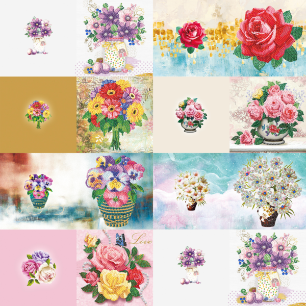 Adorzy Diamond Painting Kaarten - Set 2