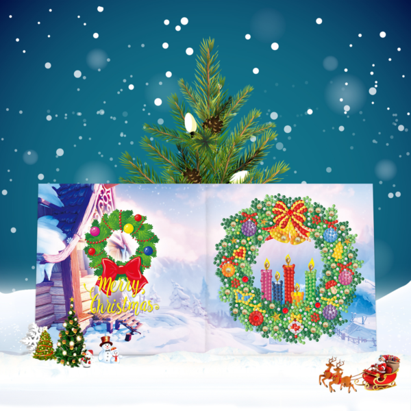 Adorzy Diamond Painting Kerstkaarten - Set 2