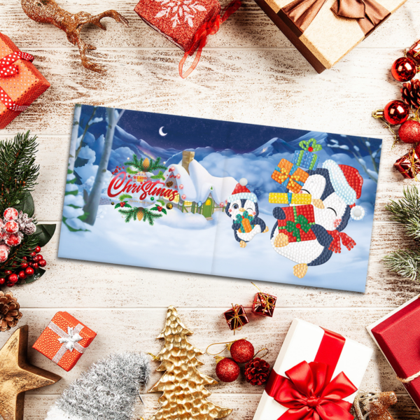 Adorzy Diamond Painting Kerstkaarten - Set 2