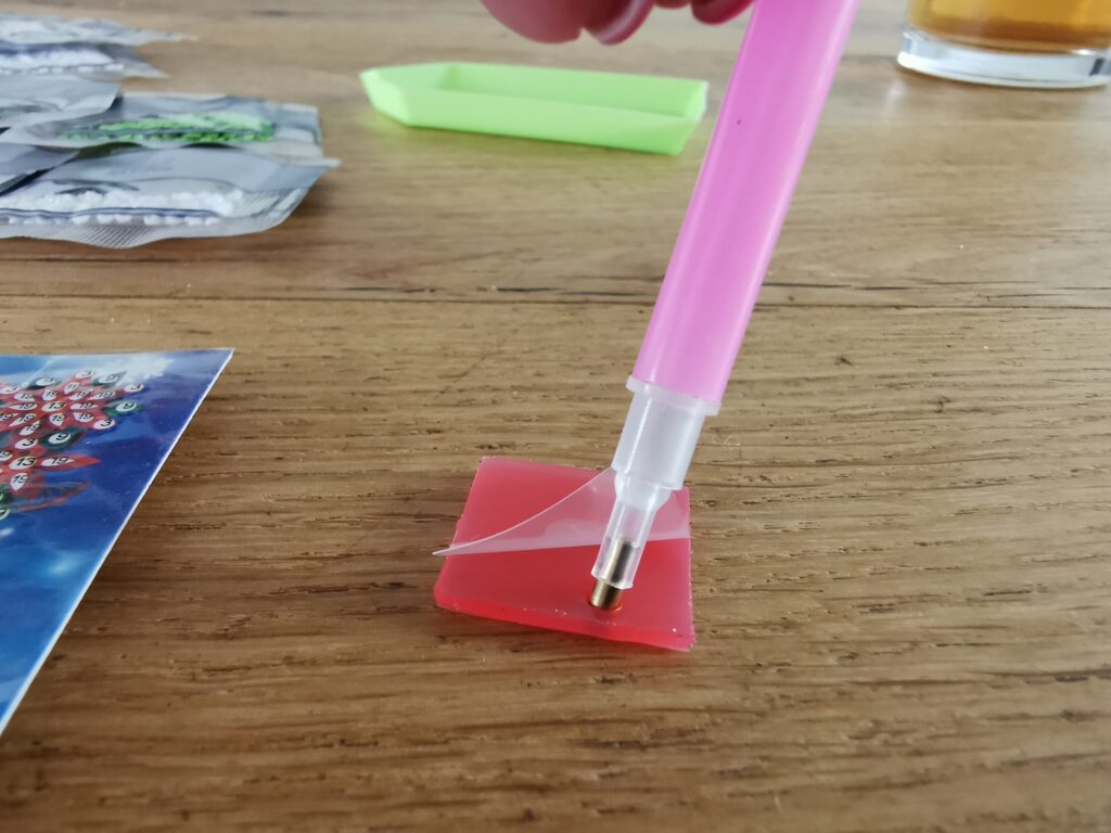 Stap 3 - Breng de wax aan op de pen
