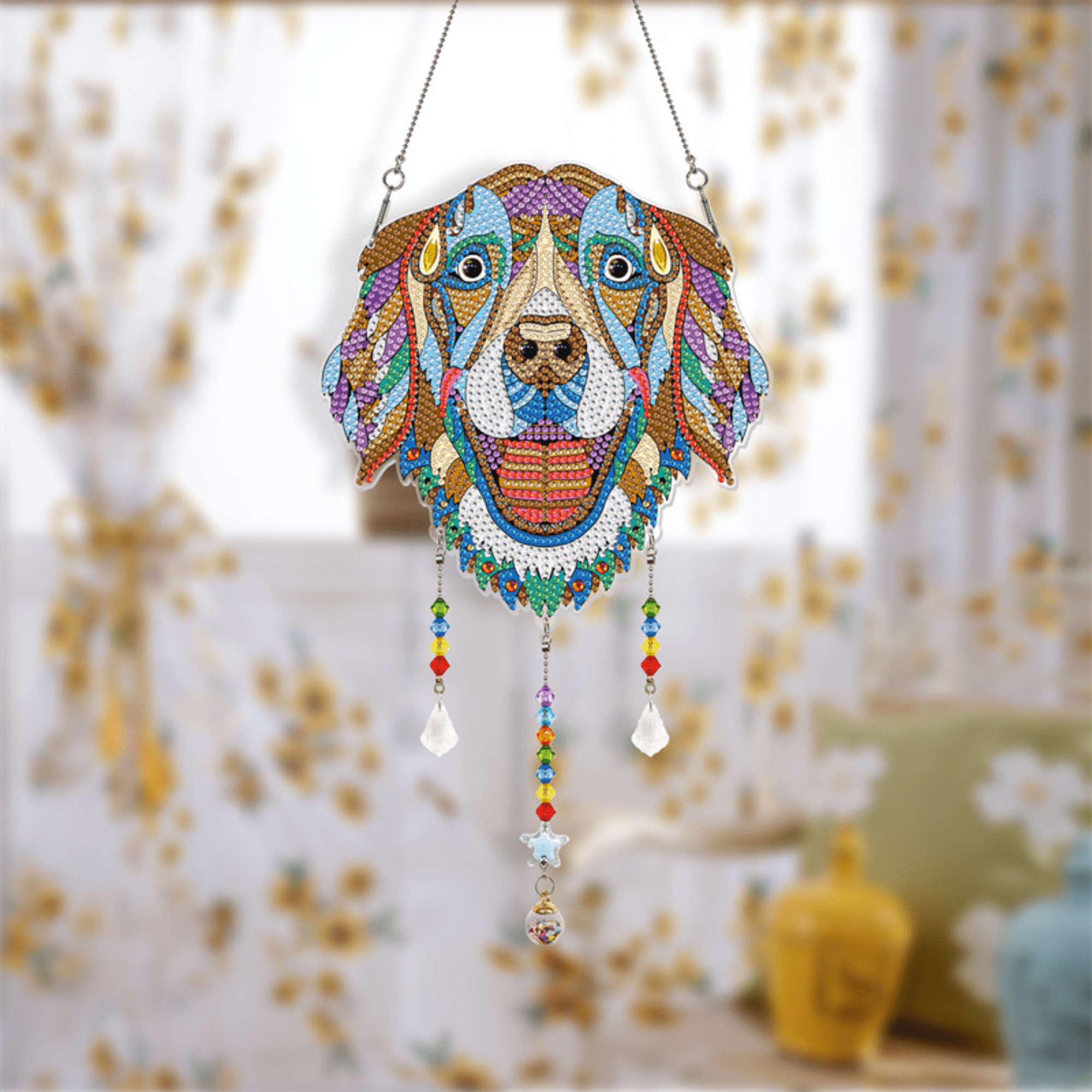 Diamond Painting Raamhanger Hond