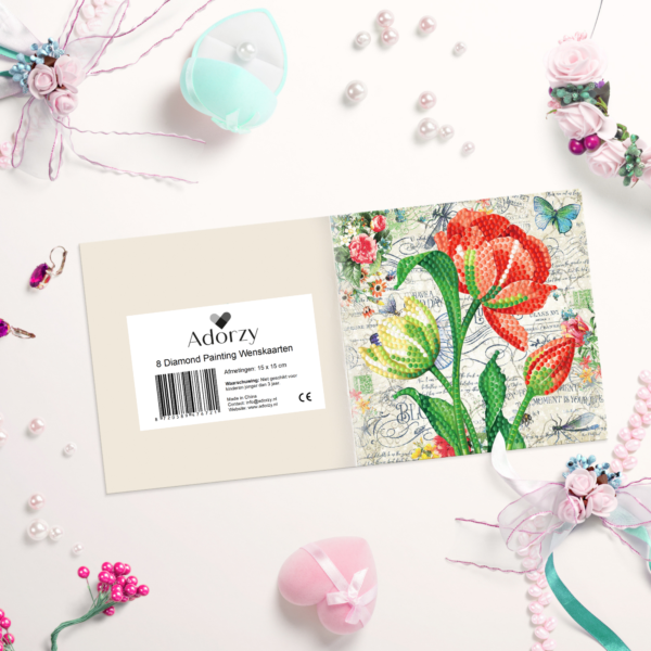 Diamond Painting Kaarten Bloemen