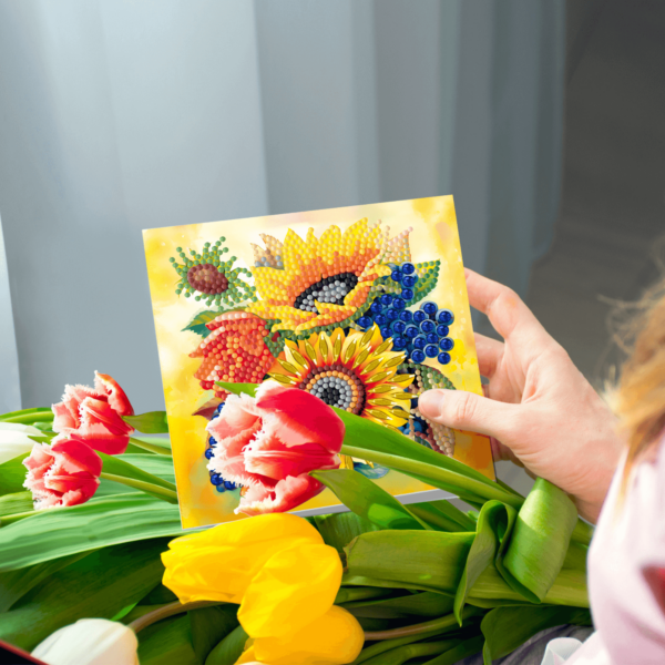 Diamond Painting Kaarten met bloemen