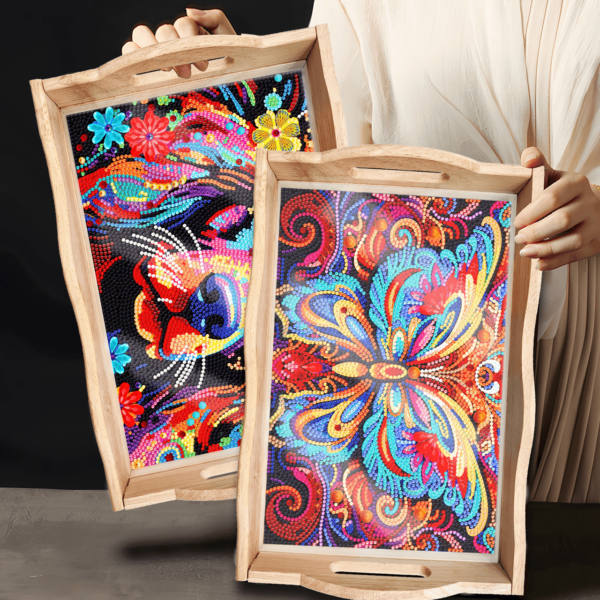 Diamond Painting Dienblad Hond