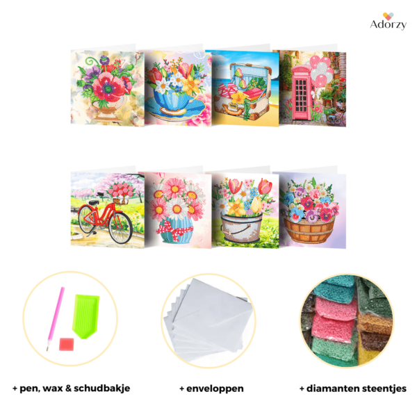 Compleet pakket Diamond Painting Kaarten