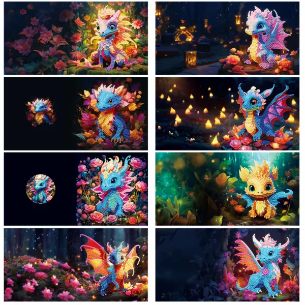 Diamond Painting kaarten – Draken