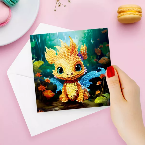 Diamond Painting kaarten – Draken