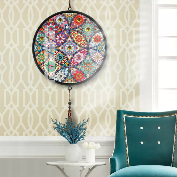 Adorzy Diamond Painting Schilderij Rond Frame - Mandala