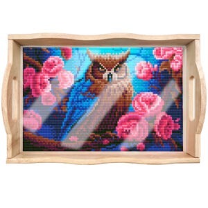 Diamond Painting Dienblad Uil