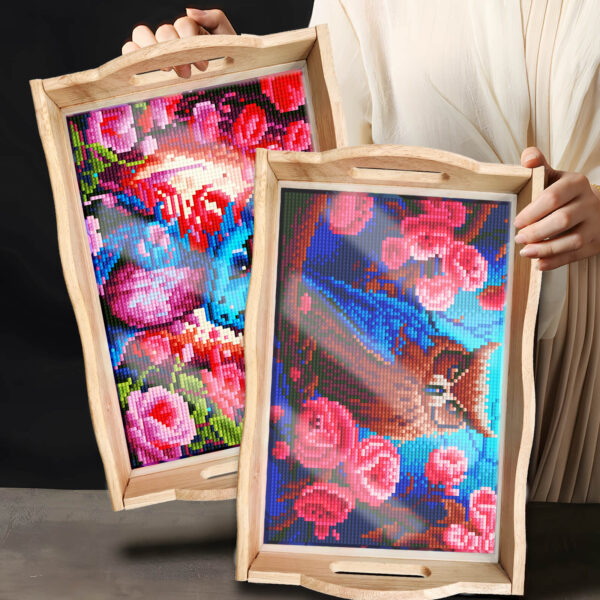 Diamond Painting Dienblad Uil