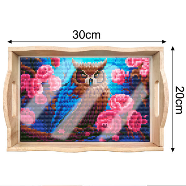 Diamond Painting Dienblad Uil
