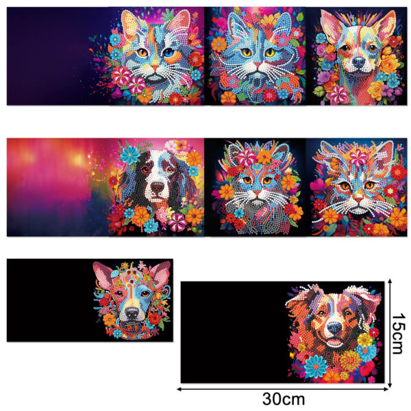 Diamond Painting Kaarten Katten en Honden
