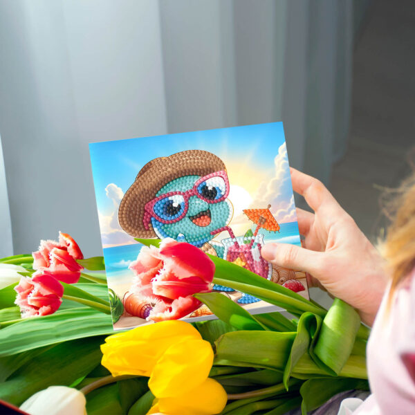Diamond Painting Kaarten Oceaan Dieren