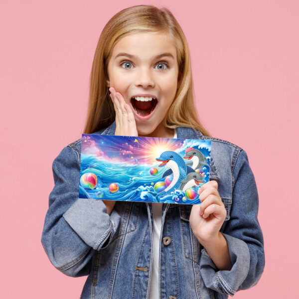 Diamond Painting Kaarten Oceaan Dieren
