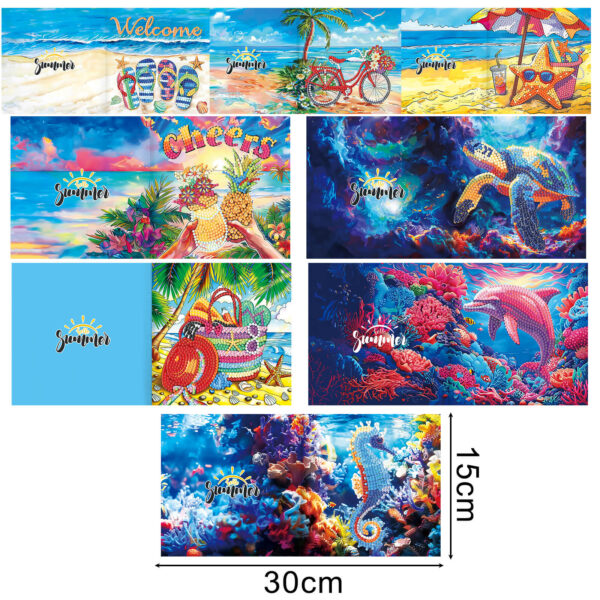 Diamond Painting Kaarten Vakantie en Onderwater