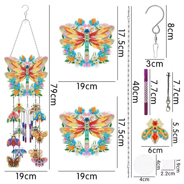 Diamond Painting Windgong 3D Libelle