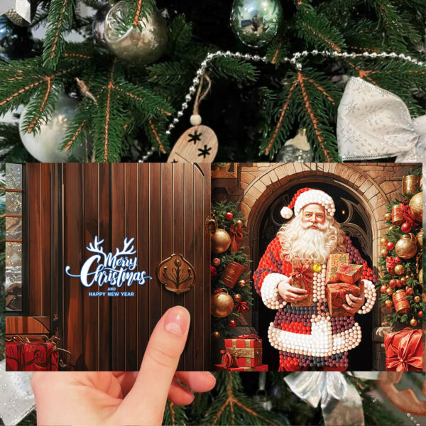 Diamond Painting Kerstkaarten - 12 kaarten - Complete set