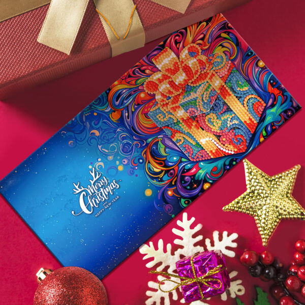 Diamond Painting Kerstkaarten - 12 kaarten - Complete set