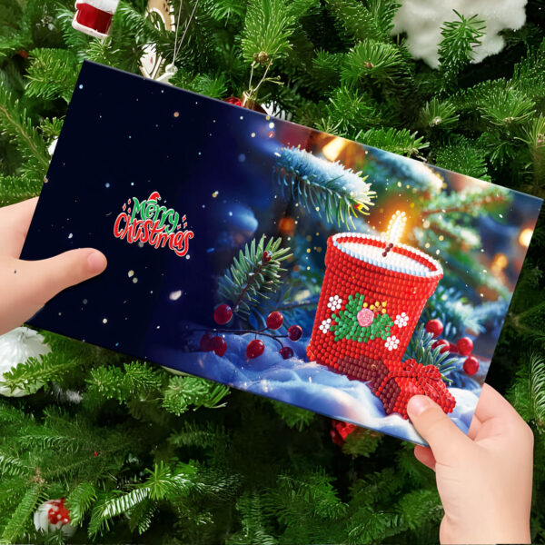 Diamond Painting Kerstkaarten - 12 kaarten - Complete set