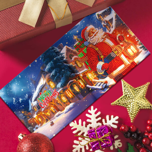 Diamond Painting Kerstkaarten - 12 kaarten - Complete set