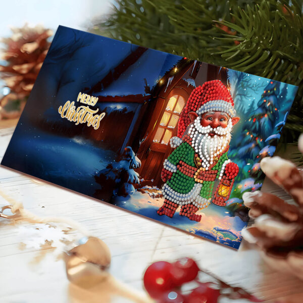 Diamond Painting Kerstkaarten - 12 kaarten - Complete set