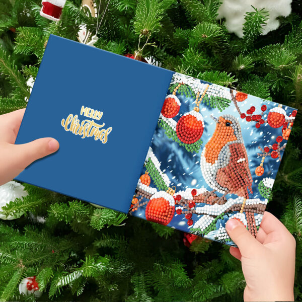 Diamond Painting Kerstkaarten - 12 kaarten - Complete set