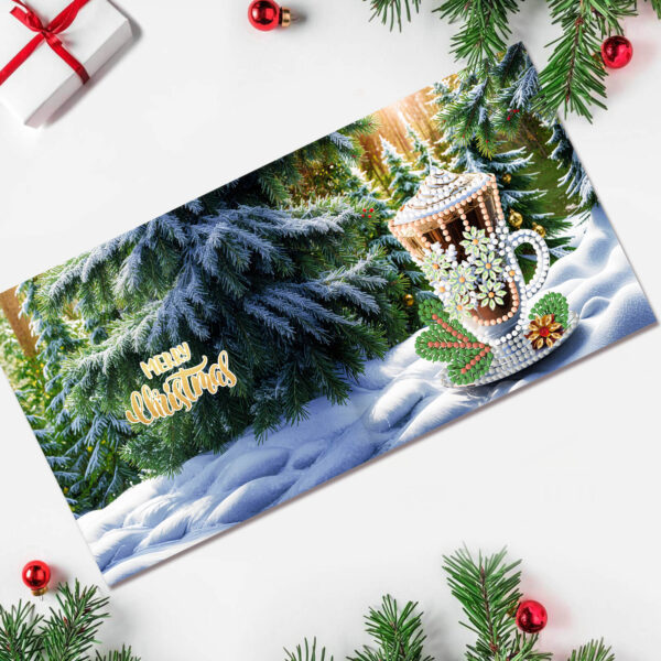 Diamond Painting Kerstkaarten - 12 kaarten - Complete set