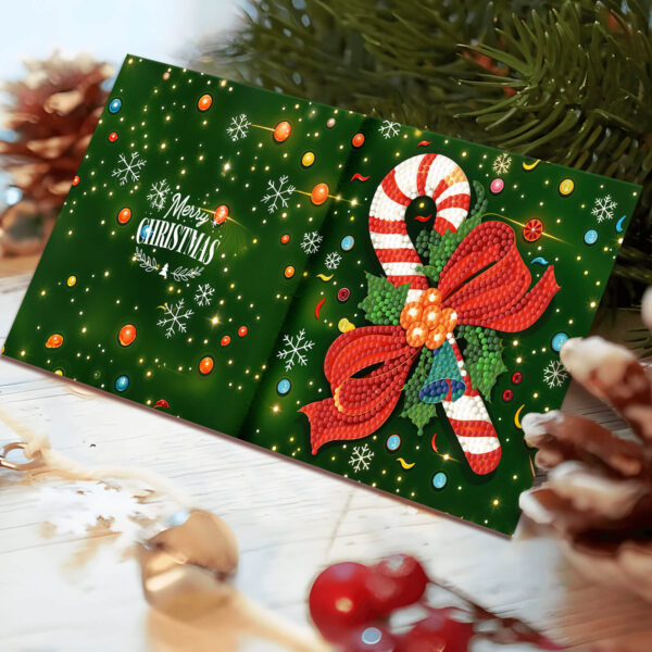 Diamond Painting Kerstkaarten - 12 kaarten - Complete set