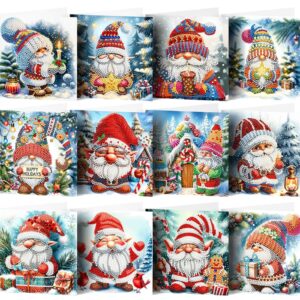 Diamond Painting Kerstkaarten - 12 kaarten - Complete set