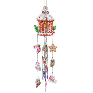 Diamond Painting Windgong 3D Kerst - Kersthuisje
