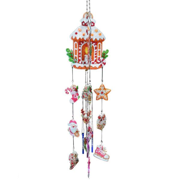 Diamond Painting Windgong 3D Kerst - Kersthuisje