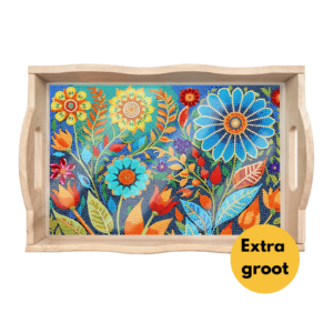 Diamond Painting Dienblad XL - Bloemen