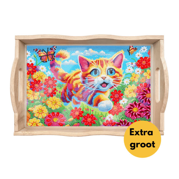 Diamond Painting Dienblad XL - Kat