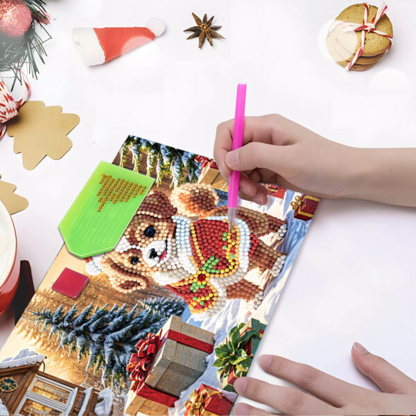 Diamond Painting Kerstkaarten - 12 kaarten - Complete set