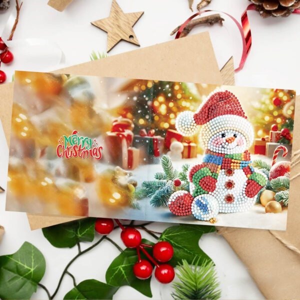 Diamond Painting Kerstkaarten - 12 kaarten - Complete set