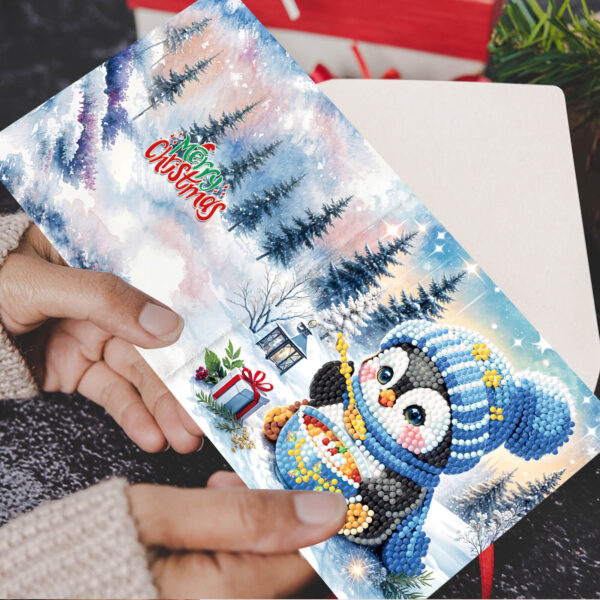 Diamond Painting Kerstkaarten - 12 kaarten - Complete set