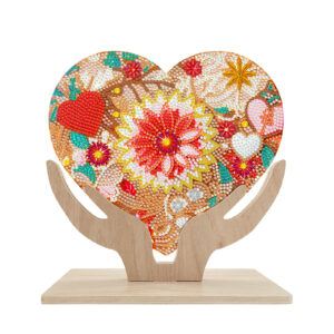 Diamond Painting Hart met bloemen