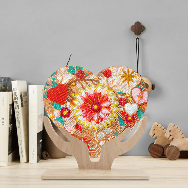 Diamond Painting Hart met bloemen