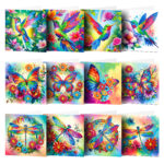 Diamond Painting Kaarten - 12 stuks