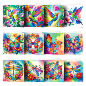 Diamond Painting Kaarten - 12 stuks