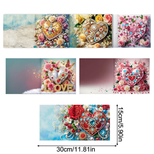 Diamond Painting Kaarten - 6 stuks
