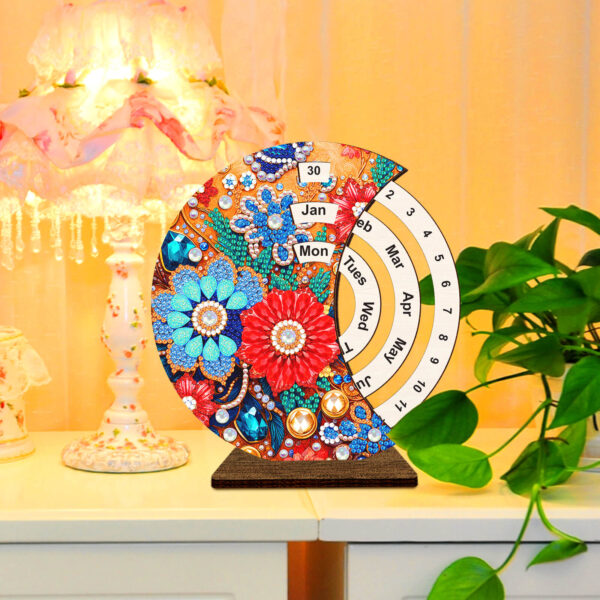 Diamond Painting Kalender - Bloemen