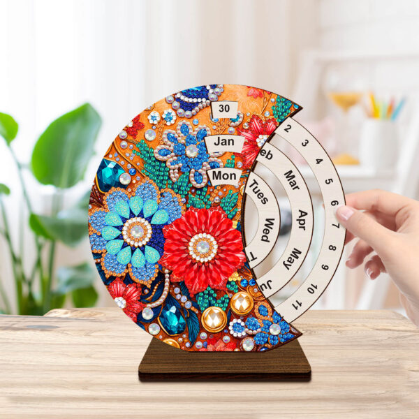 Diamond Painting Kalender - Bloemen