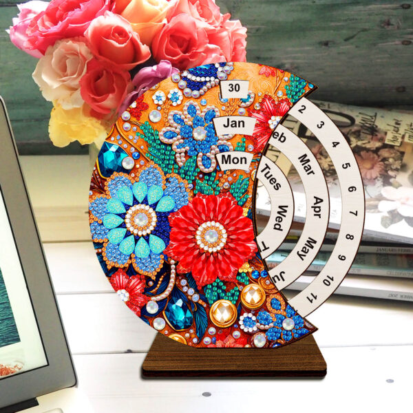 Diamond Painting Kalender - Bloemen