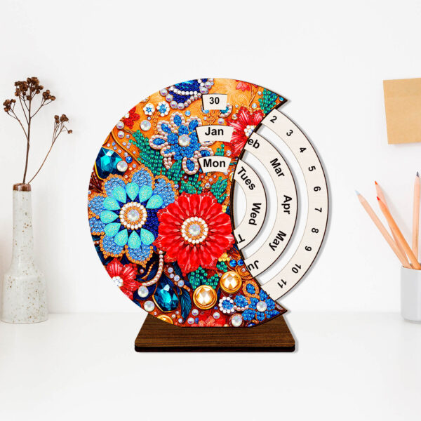 Diamond Painting Kalender - Bloemen