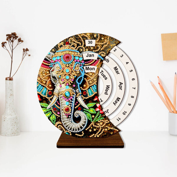 Diamond Painting Kalender - Olifant