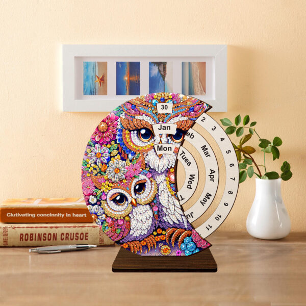 Diamond Painting Kalender - Uilen