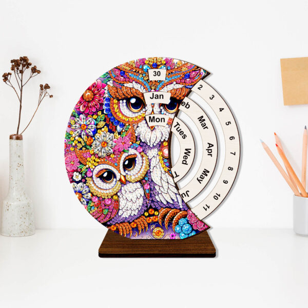 Diamond Painting Kalender - Uilen
