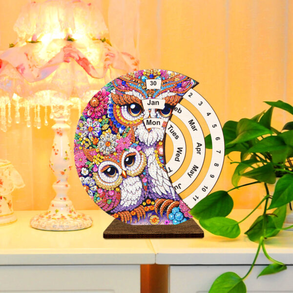 Diamond Painting Kalender - Uilen